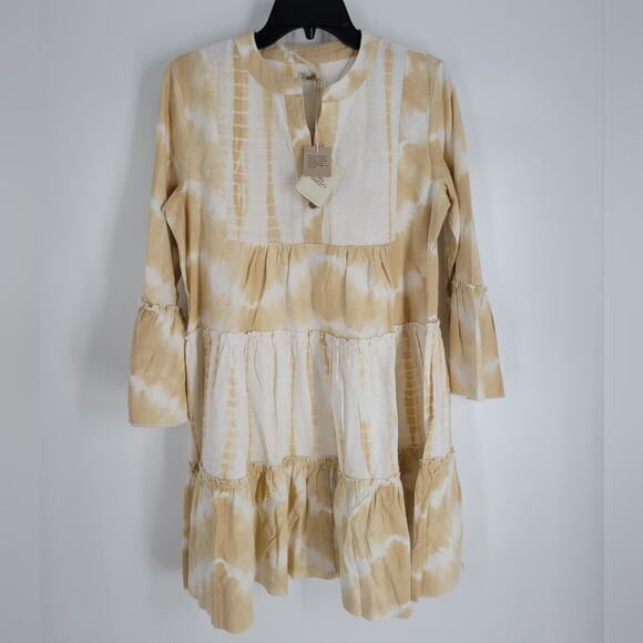 Faherty Maple Sugar Vida Tie Dye Trapeze Dress S - Picture 3 of 12